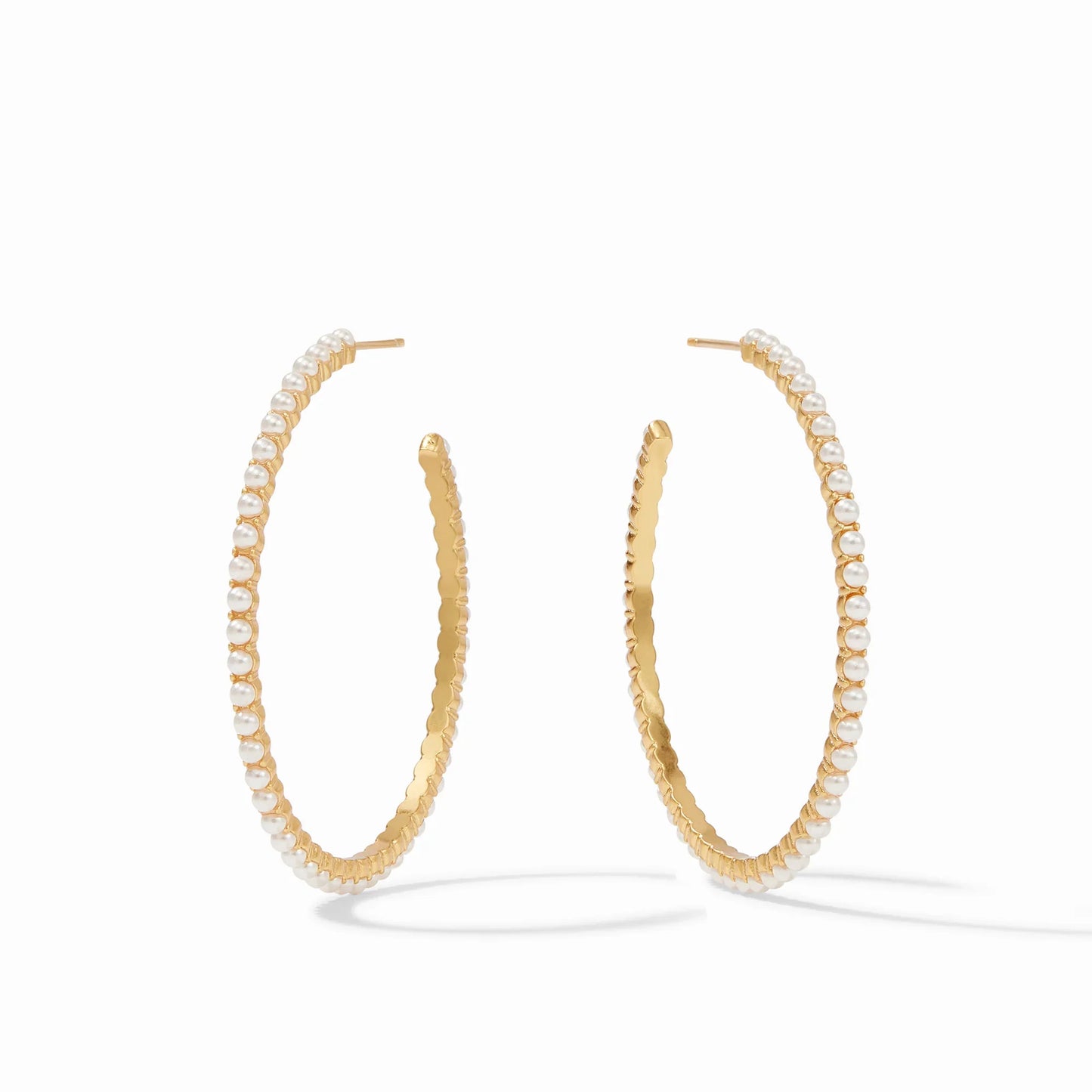 Juliet Hoop - Gold Pearl