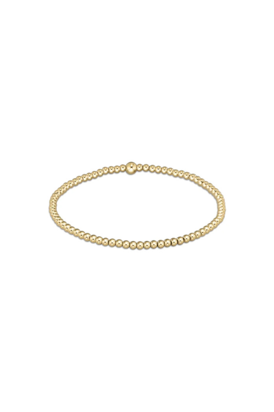 Classic Gold 2.5mm Bead Bracelet