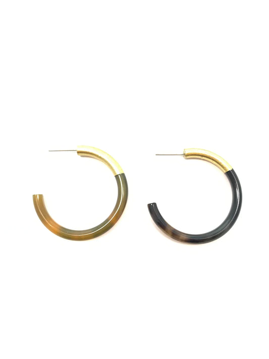 LIZ Med Hoops Dark Natural