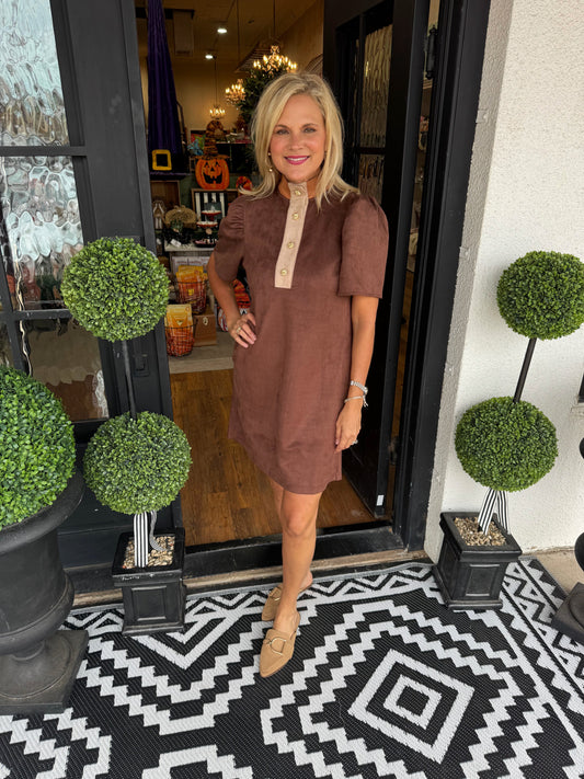 Mindy Dress - Brown