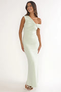 Tilda Asymmetric Neckline Maxi Dress Sage
