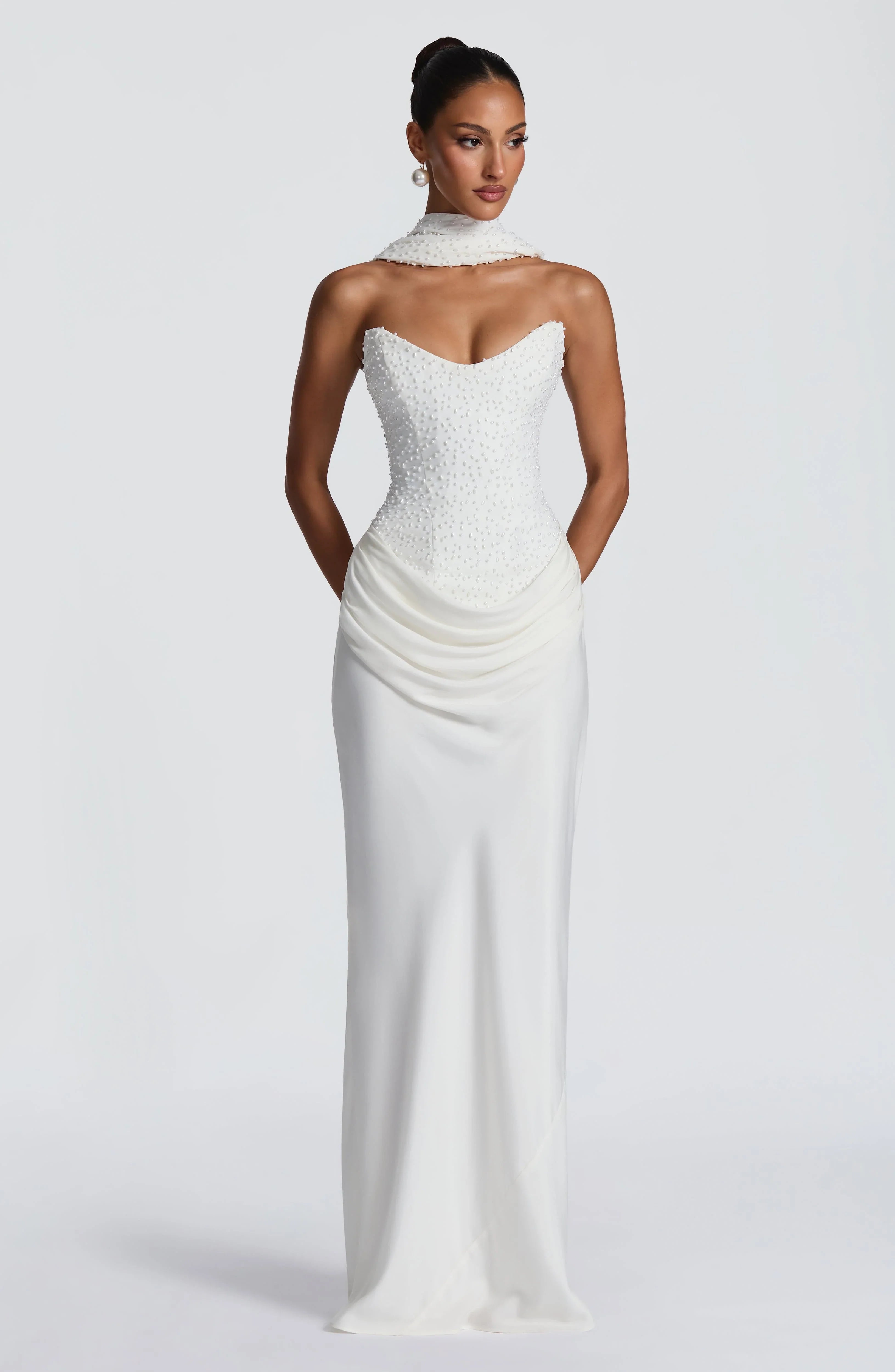 Tindra Maxi Dress - Ivory