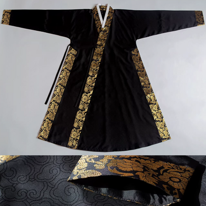 Siji Hua 四季花 Four Seasons of Flowers Ming Dynasty Duijin Changshan Parallel Panel Brocade Border Jacket