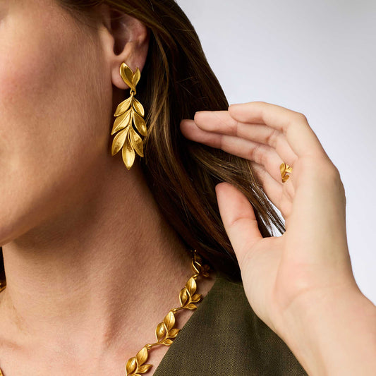 Willow Statement Earring - Gold