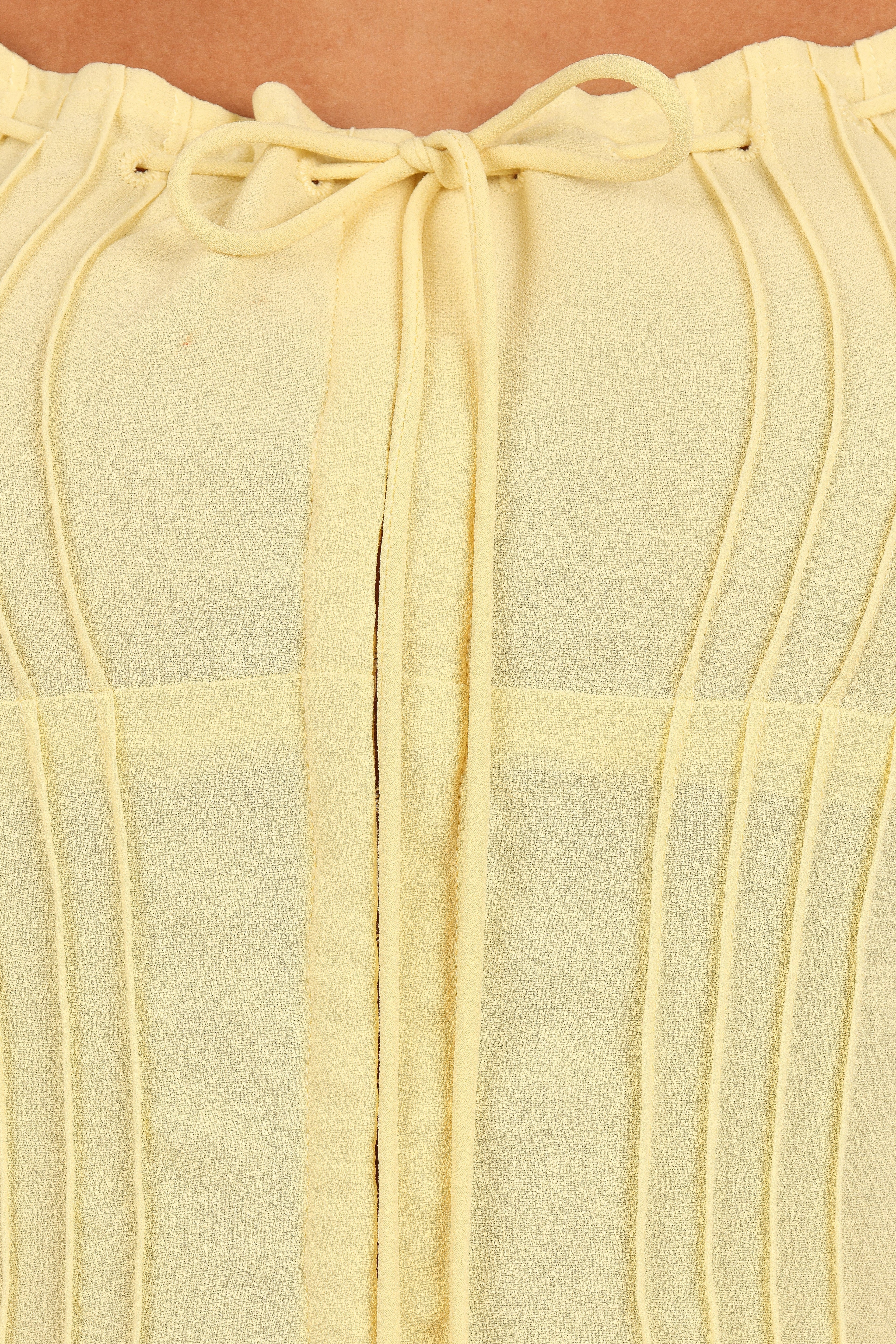 Alice Corset Top - Honeysuckle Yellow