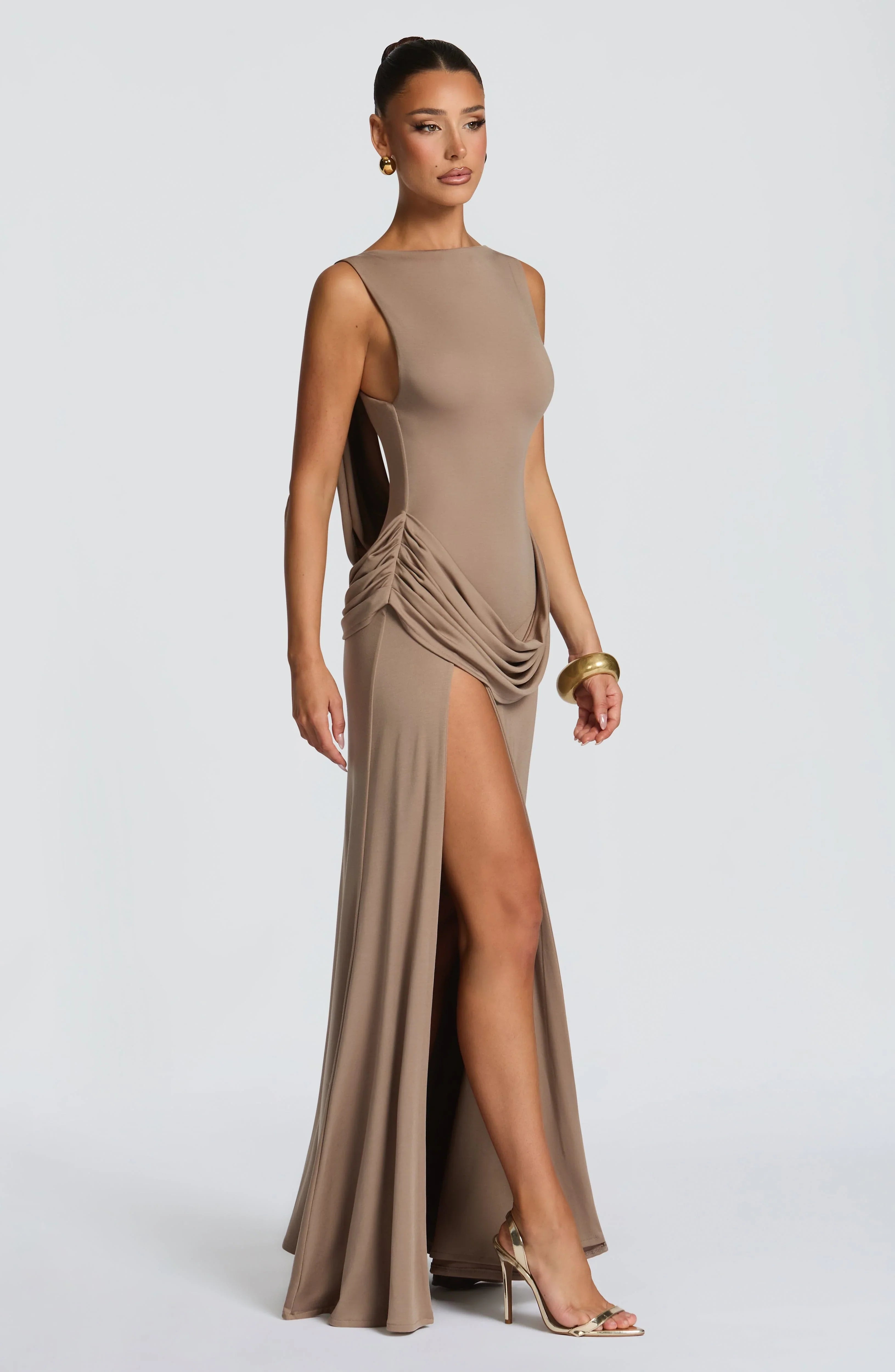Bruna Maxi Dress - Stone