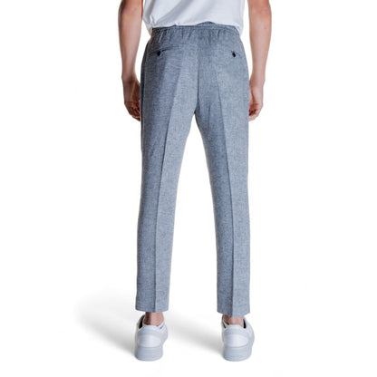 Antony Morato Black Linen Casual Pants