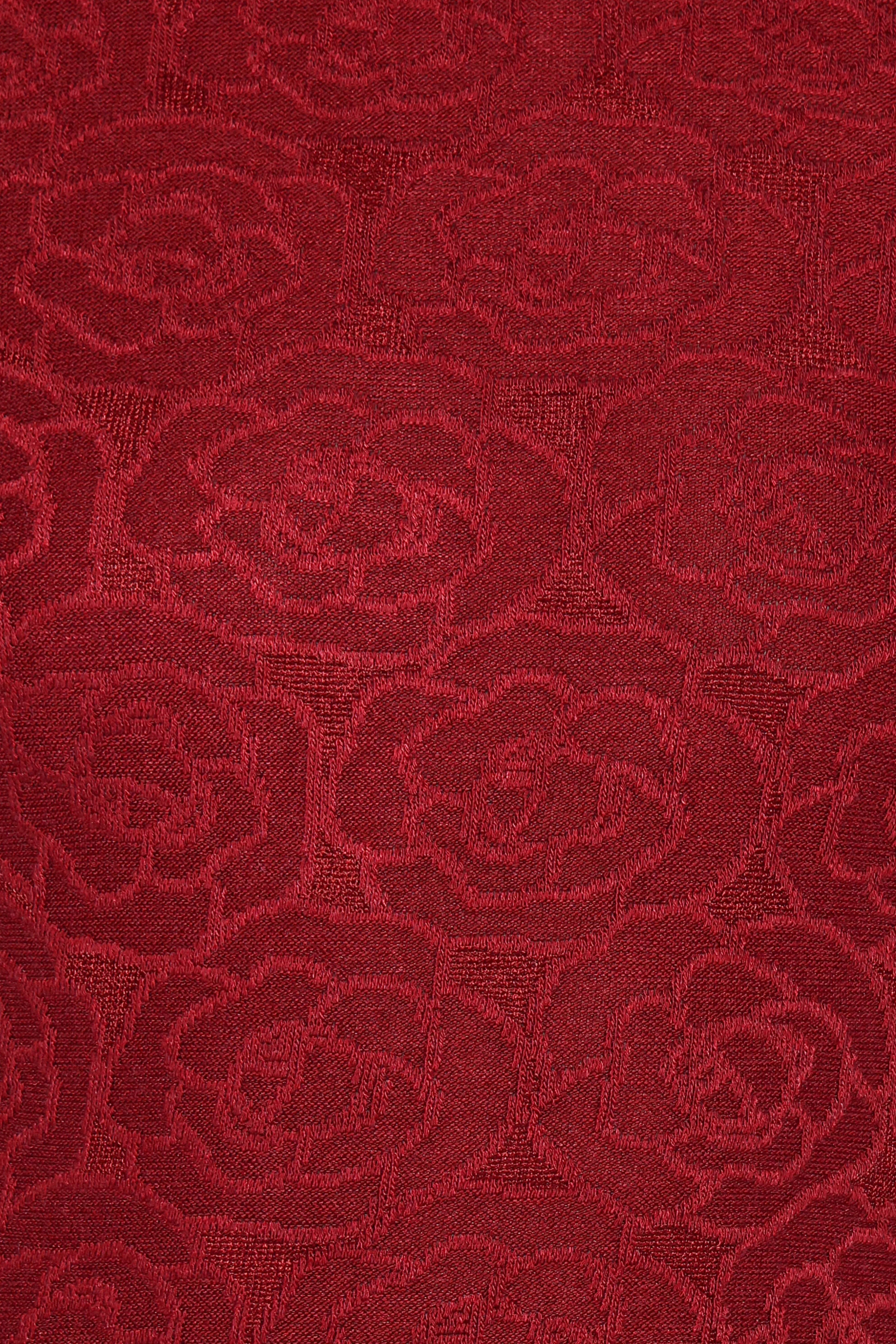 Jasmine Long Sleeve Lace Top - Red