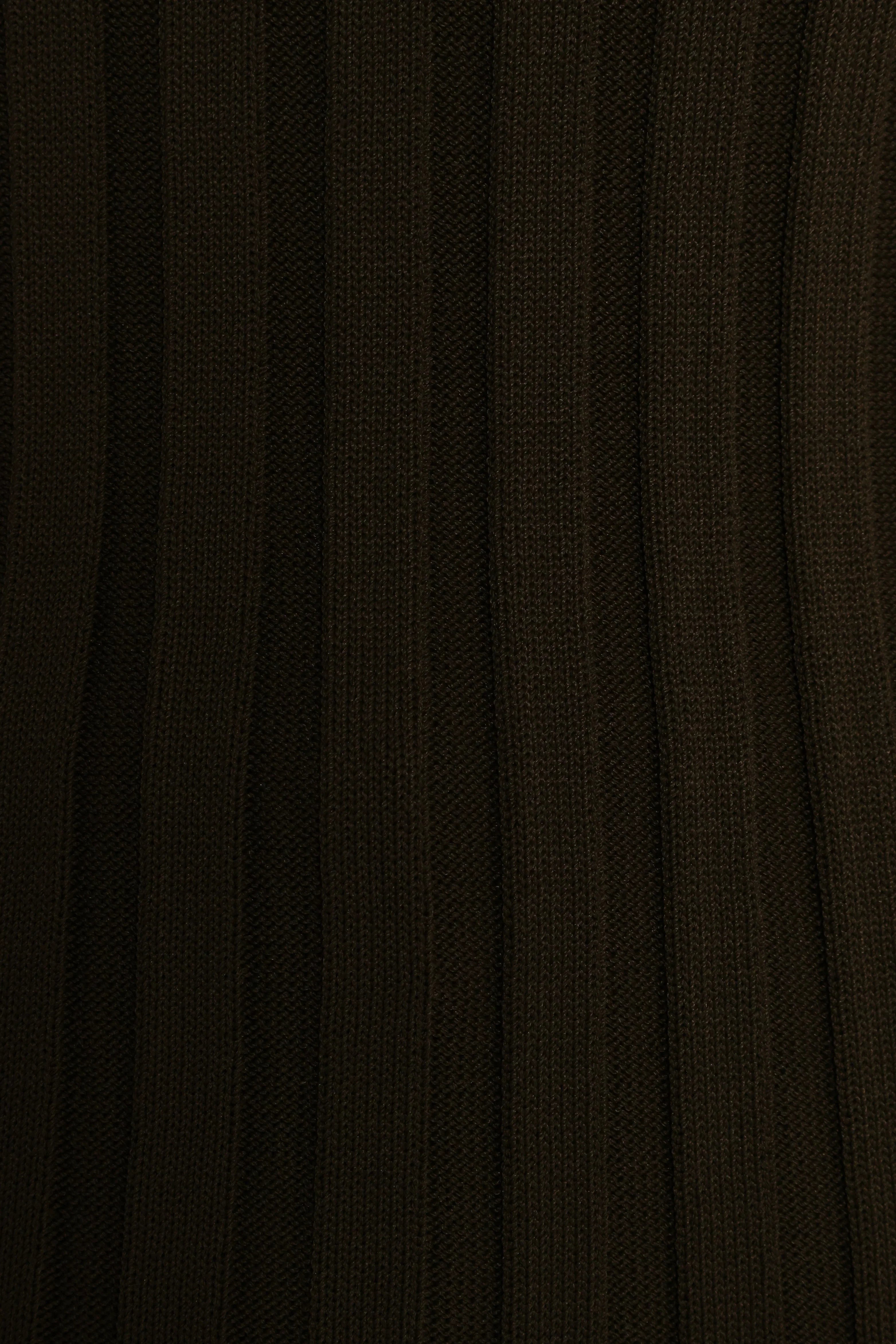 Aneesa Wide Rib Knit Top - Dark Olive