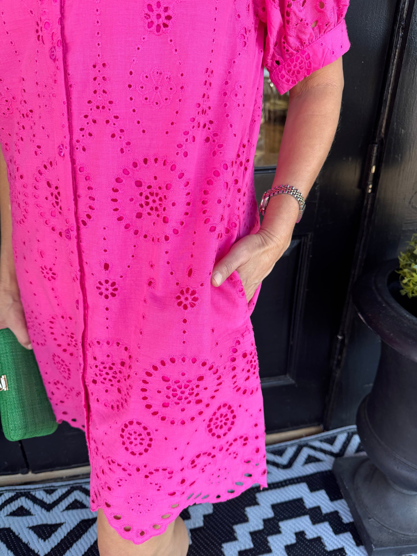 Greer Dress - Hot Pink