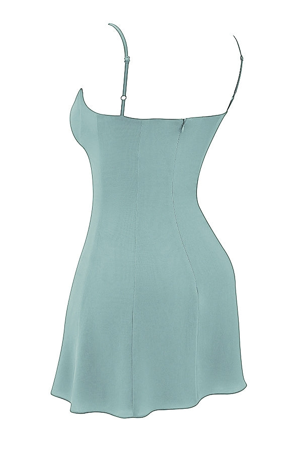 light jade mini dress