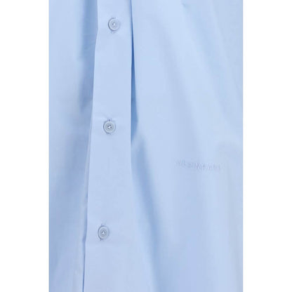 ALAINPAUL Blue Cotton Shirt