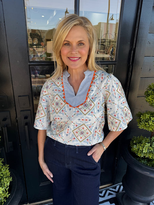 Beth Top - Slate Blue