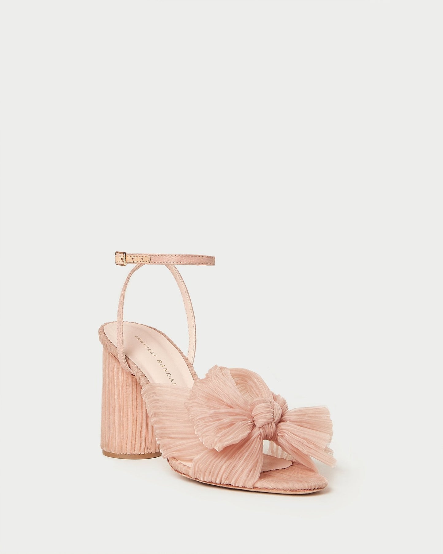 Camellia Pleated Bow Heel