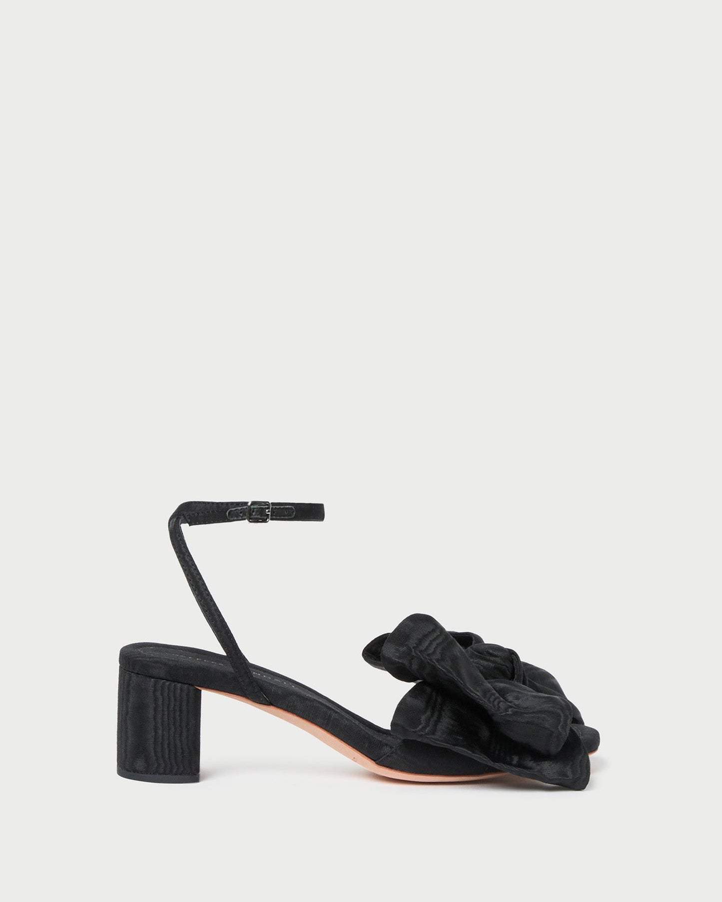 Carmen Black Moiré Bow Sandal