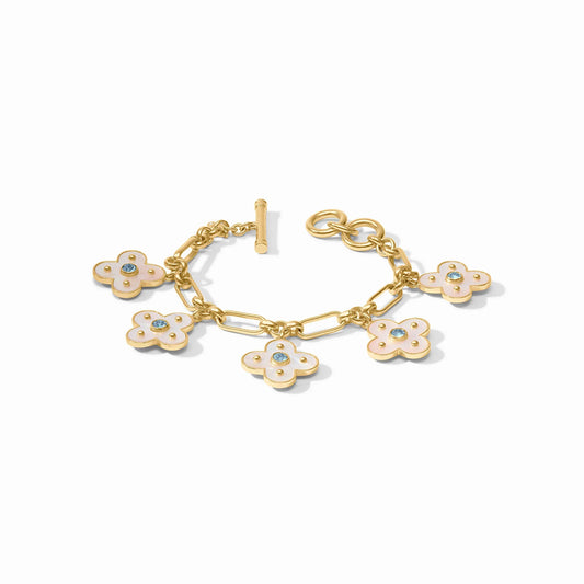 Colette Charm Bracelet - Chalcedony Blue