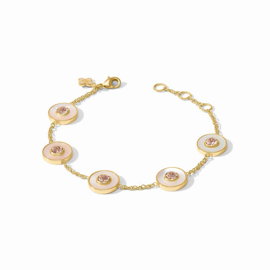 Colette Circle Delicate Bracelet - Champagne