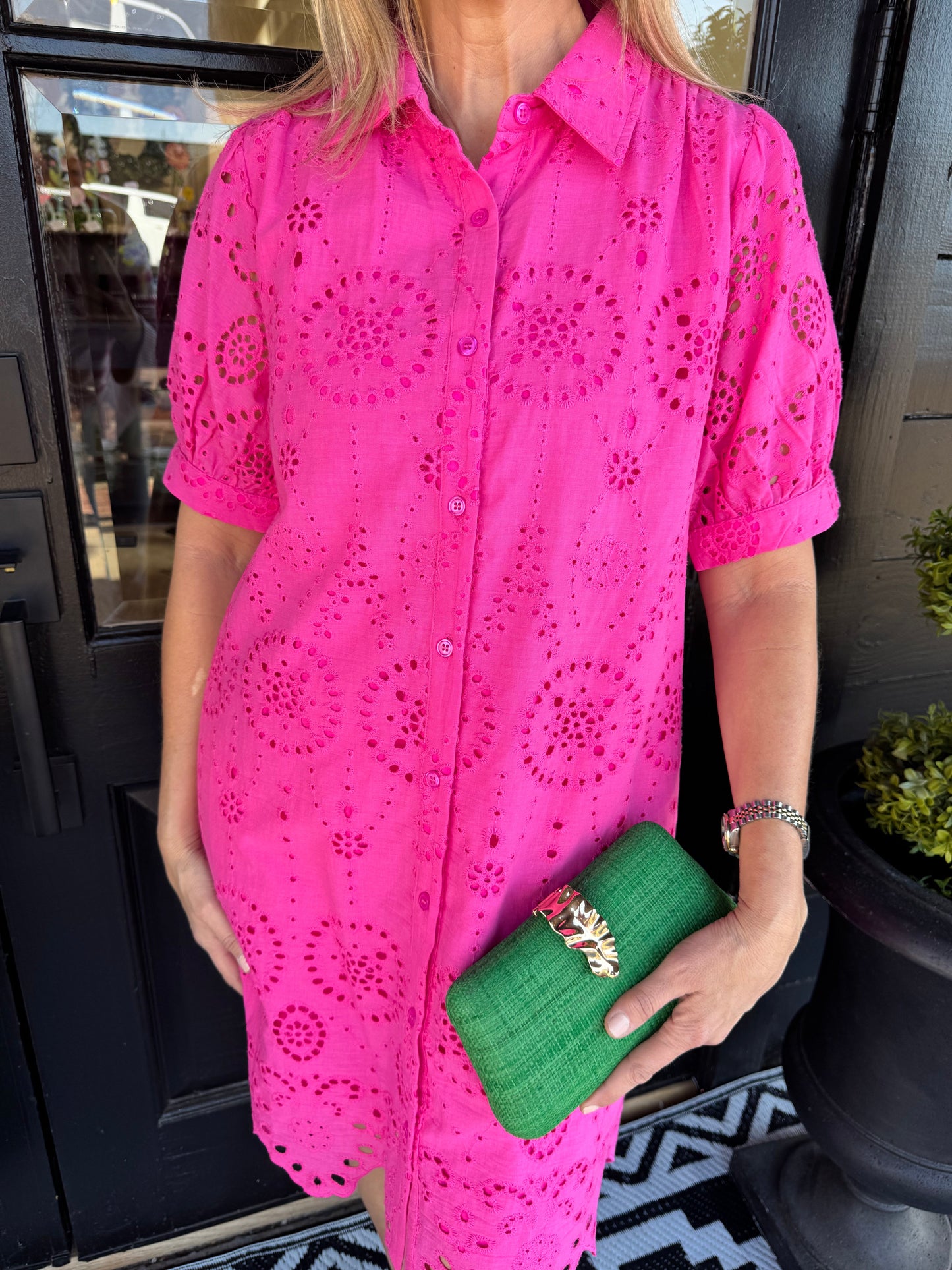Greer Dress - Hot Pink