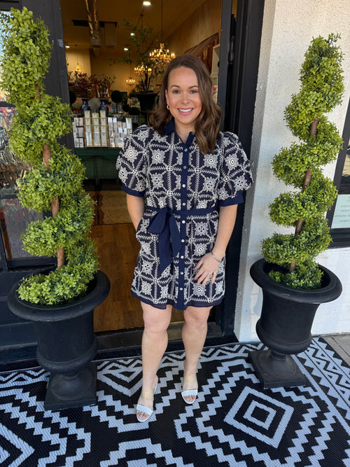 Quinn Dress - Navy