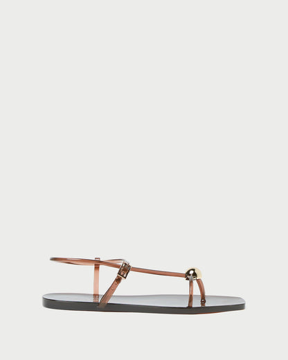 Dana Brown Strappy Jelly Sandal