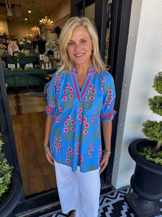Scarlette Top - Cerulean