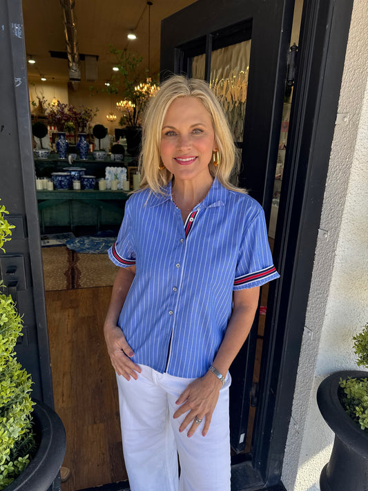 Faye Top - Blue