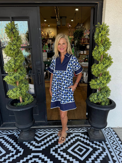 Carol Dress - Navy