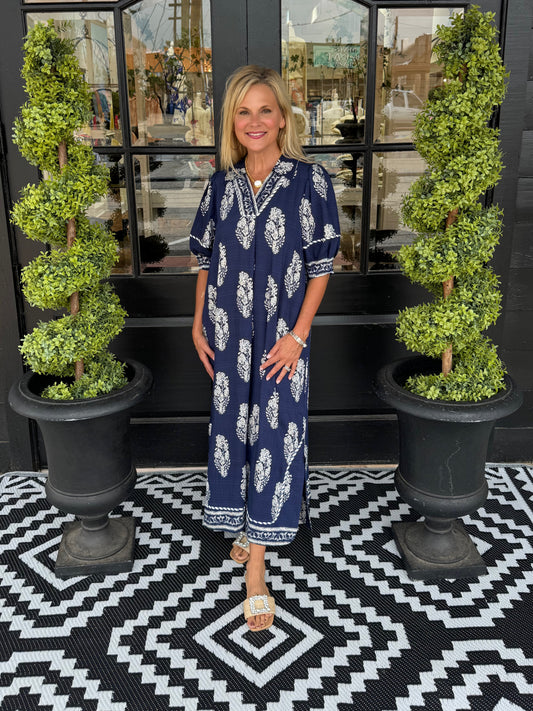 Jansen Dress - Navy