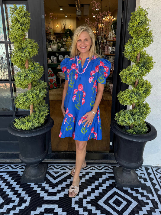 Faith Dress - Blue