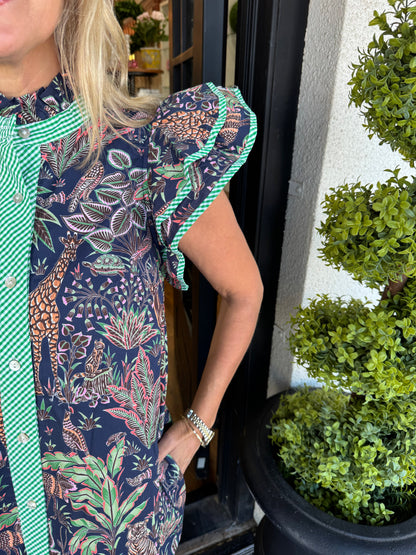 Chloe Dress - Navy