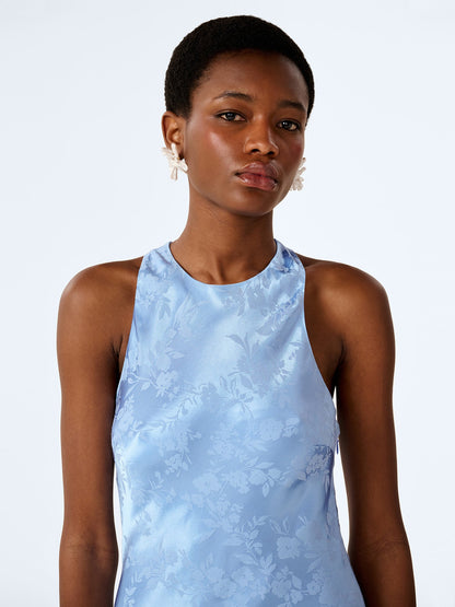 Jai Jacquard Dress in Vista Blue