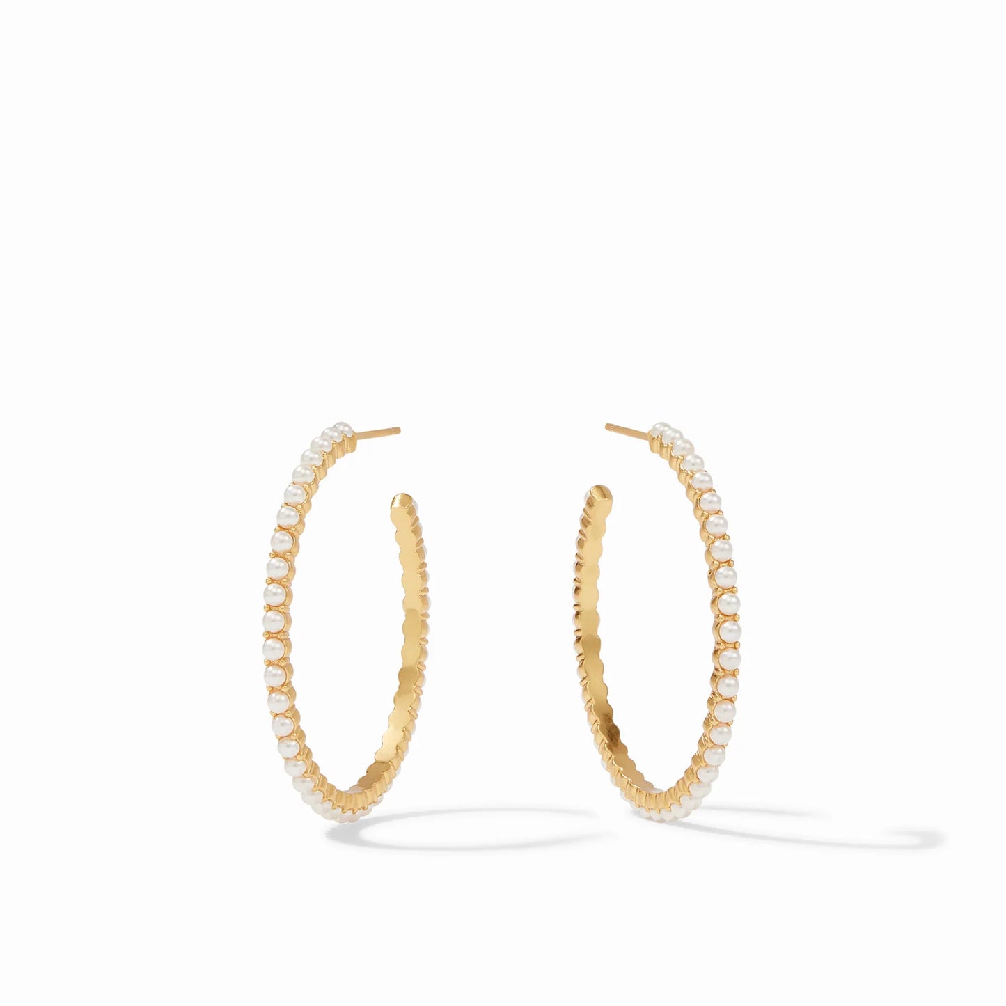 Juliet Hoop - Gold Pearl