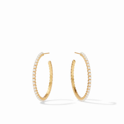 Juliet Hoop - Gold Pearl