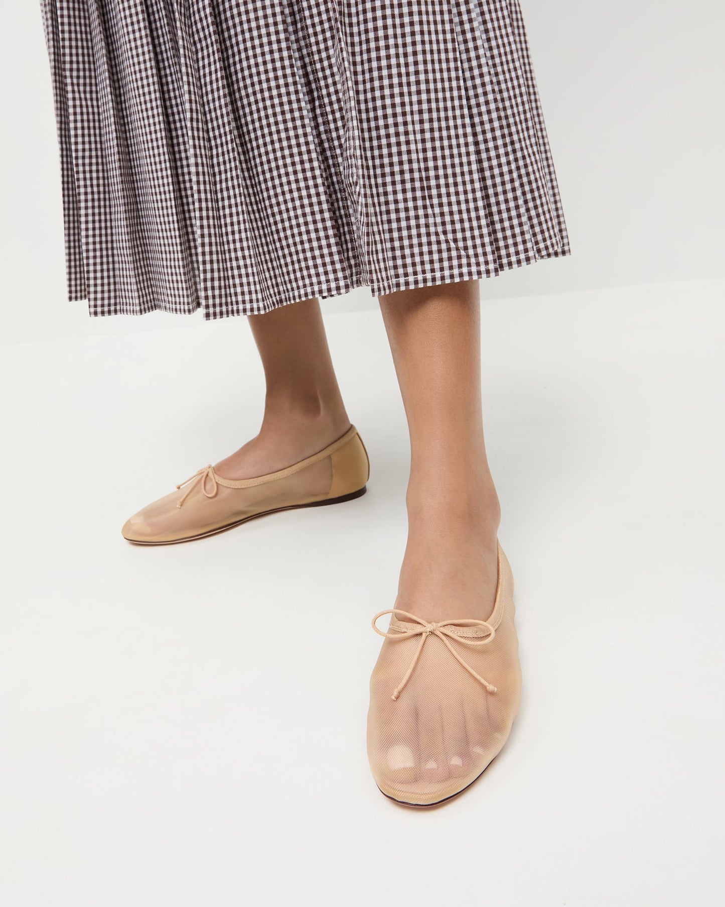 Landon Caramel Mesh Ballet Flat