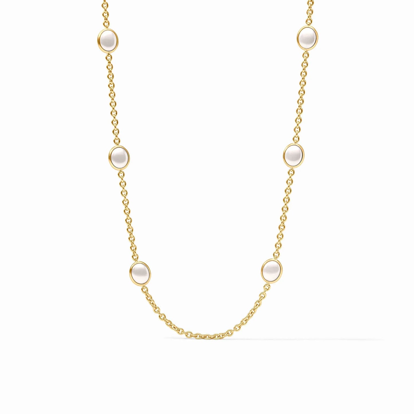 Laguna Stone Station Necklace - Pearl