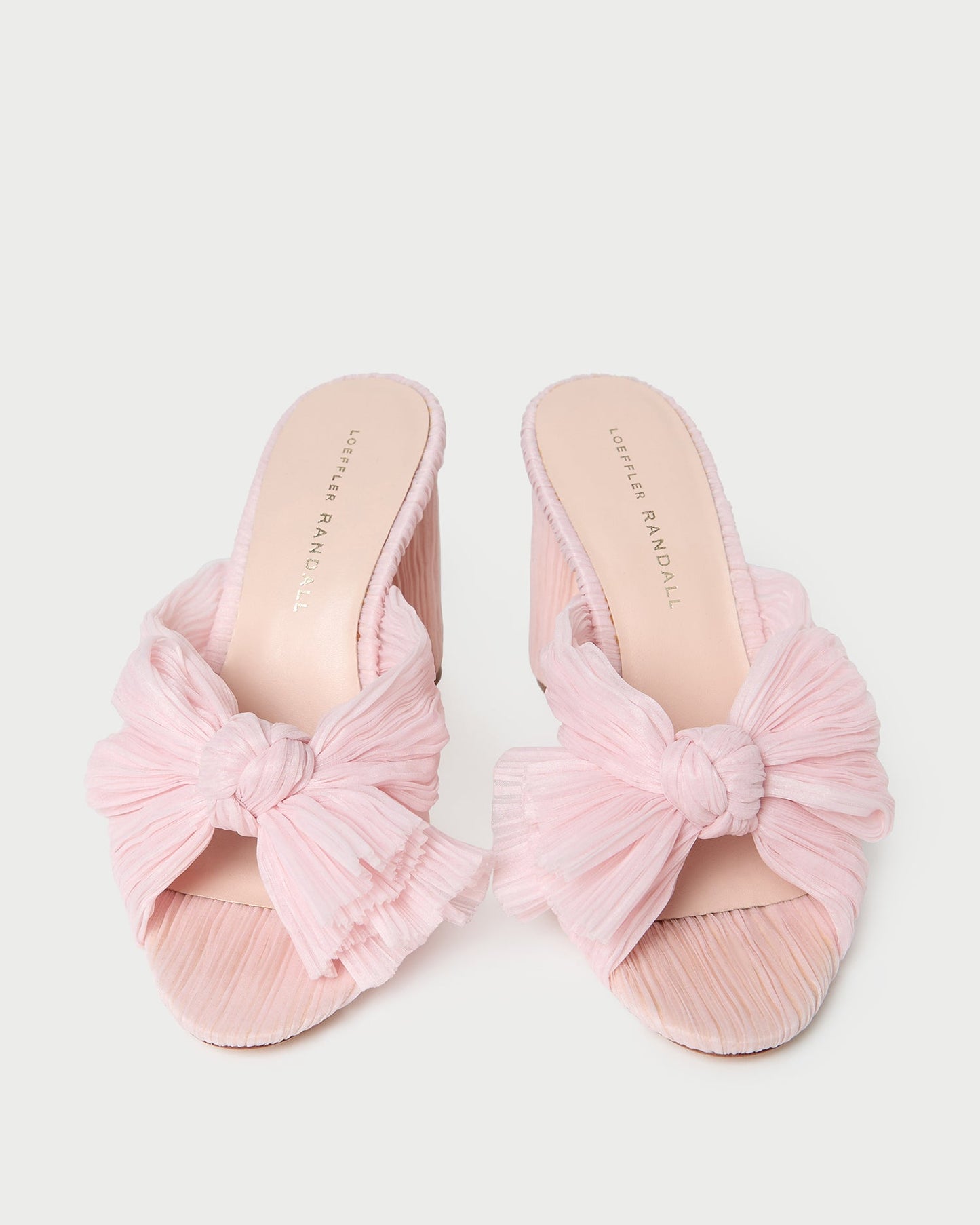 Penny Pink Pleated Bow Heel