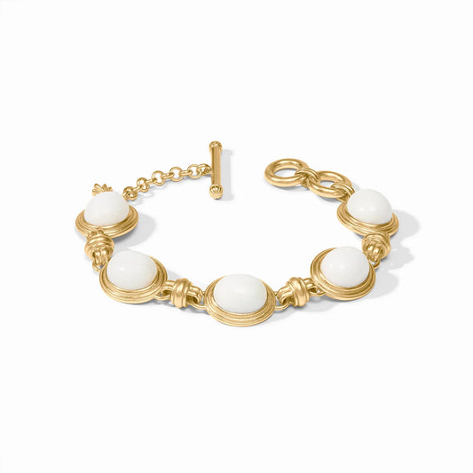 Portofino Stone Bracelet - White Jade