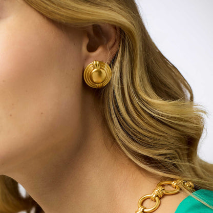 Portofino Statement Stud - Gold