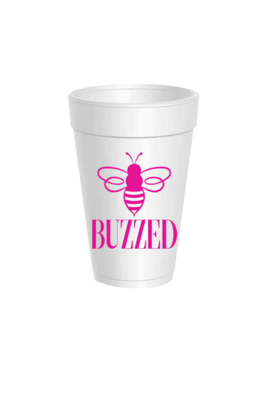 Buzzed Styro Cup - Hot Pink