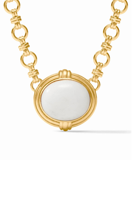 Portofino Demi Necklace - White Jade