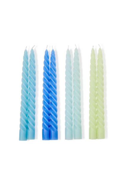 Set of 2 Twist Taper Candle