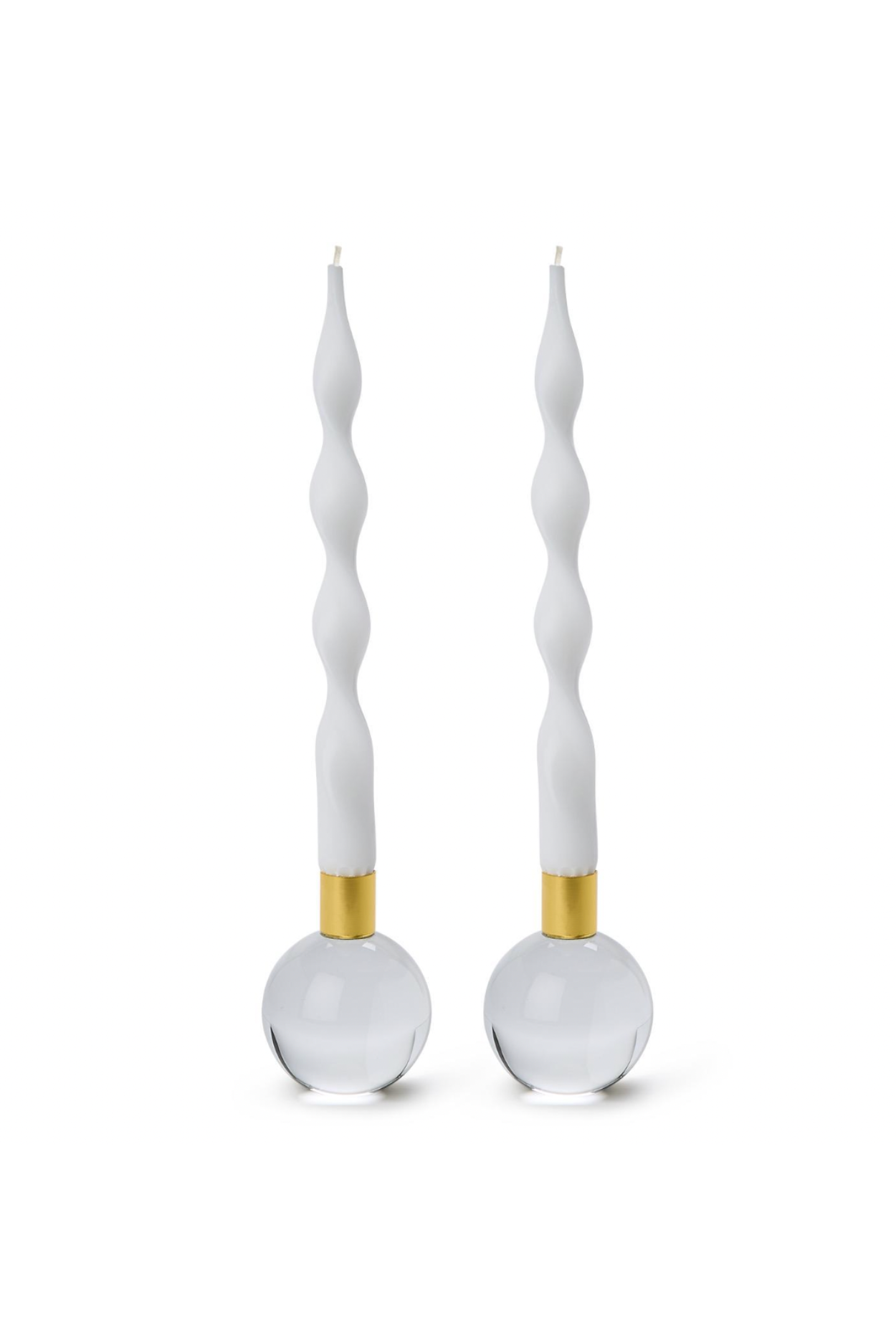 Color Pop Clear Taper Candleholder