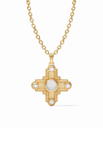 Theodora Pendant - Iridescent Clear Crystal