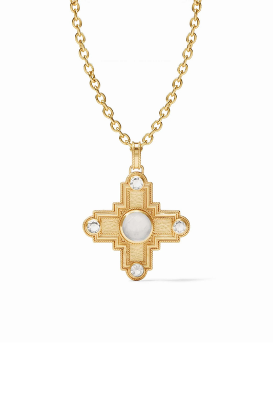 Theodora Pendant - Iridescent Clear Crystal