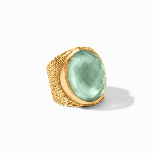 Verona Statement Ring - Iridescent Aquamarine Blue