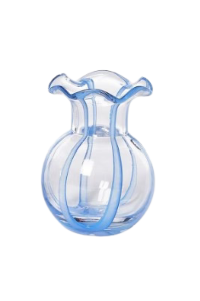 Ruffled Ribbon Vase