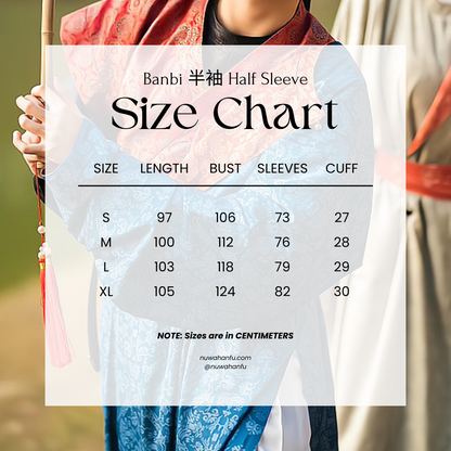 Banbi 半臂 Tang Dynasty Unisex Half Sleeve Shirt