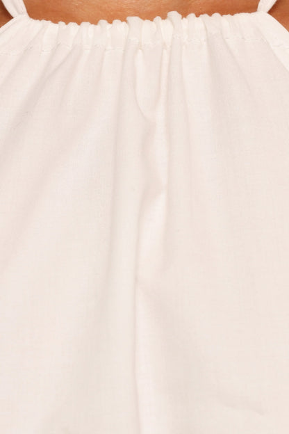 Vanessa Halterneck Top - White