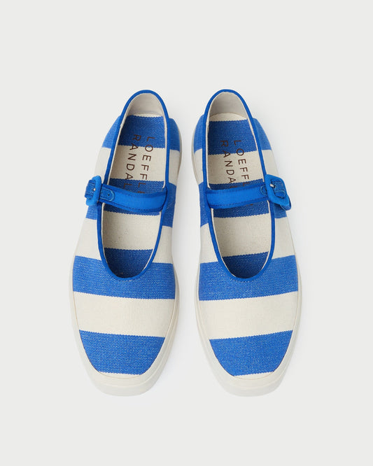 Cooper Blue Striped Mary Jane Sneaker