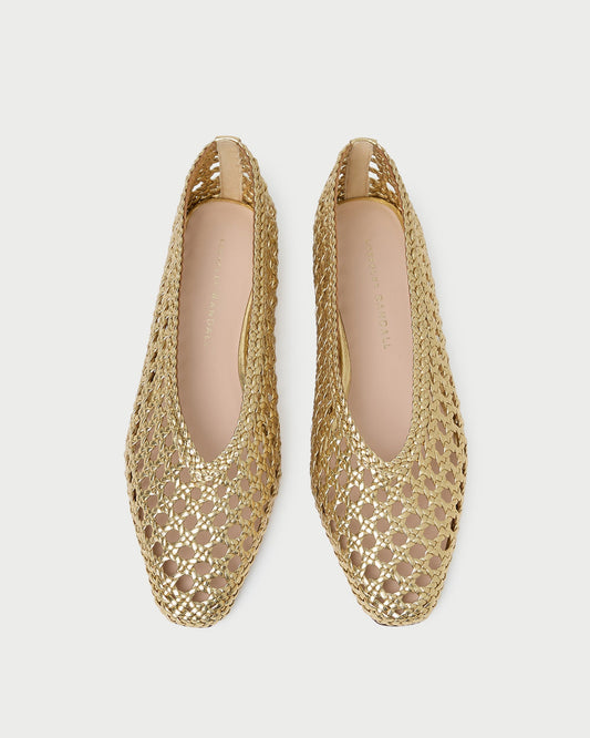 Emery Gold Ballet Flat